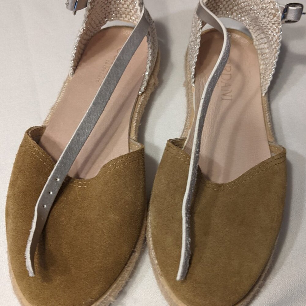 Cordani Womens Bertie Kaki Suede Espadrilles EUR 38 with box